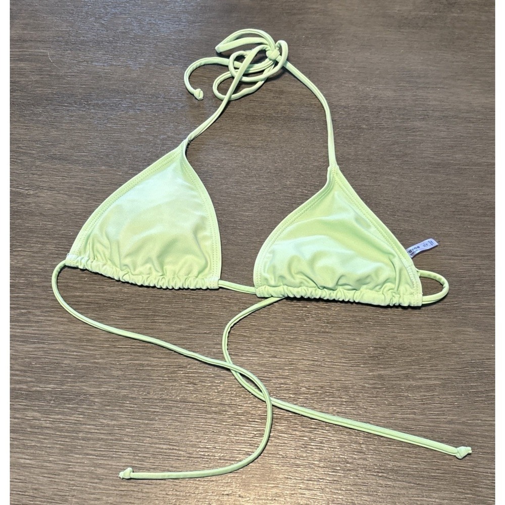 Ardene Swim Women's Halter Top Bikini Swimsuit Top XS Light Green